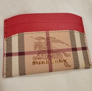 Burberry Red Card Holder